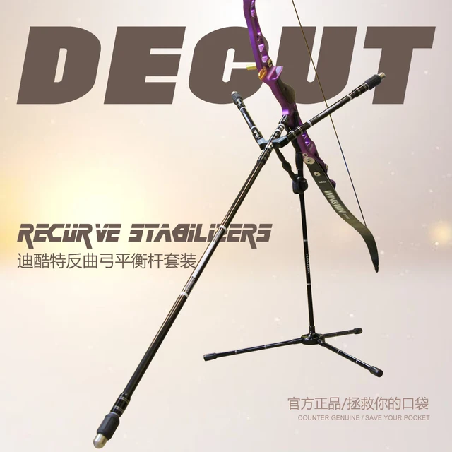  US $185.00 Decut stabilizer carbon fiber recurve shooting stabilizer with shock damper extender 