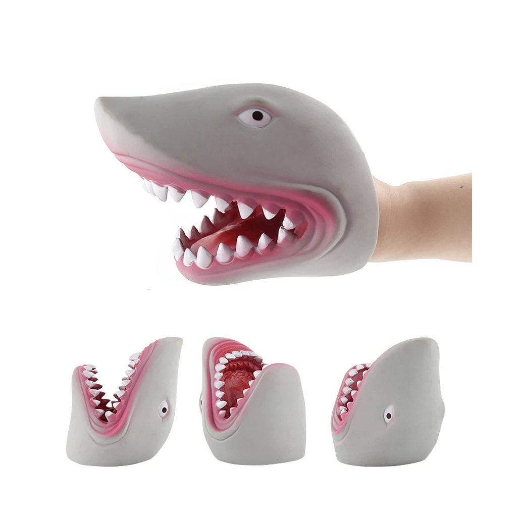 Simulation Zoo/ Farm Animal Head Model Hand Puppet Halloween Christmas Gift for Kids Children