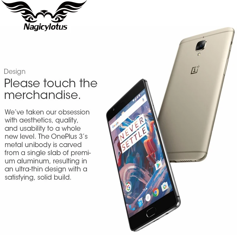 Original Brand New Oneplus 3 A3000 Mobile Phone 6GB RAM 64GB ROM Snapdragon 820 Quad Core 5.5 Fingerprint Smartphone
