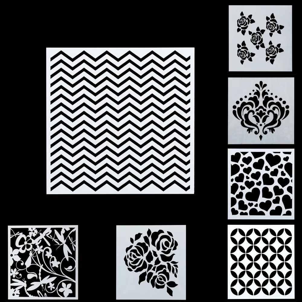 DIY PP трафарет для торта распылительная форма украшения принт сахар Ремесленная