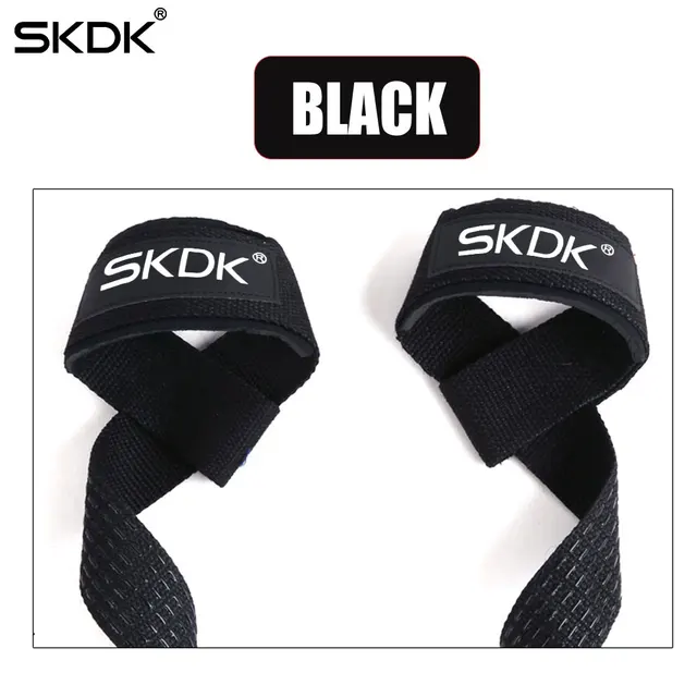 SKDK 2pcs/Pair Gym Fitness Weight lifting Grip Straps Dumbbell Hand