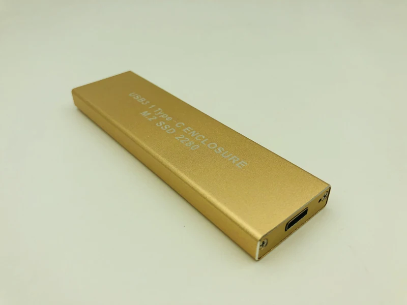 USB3.1 Type C к NGFF M.2 SSD корпус M2 чехол для HDD коробка 2230 2242 2260 2280 жесткий диск Золото