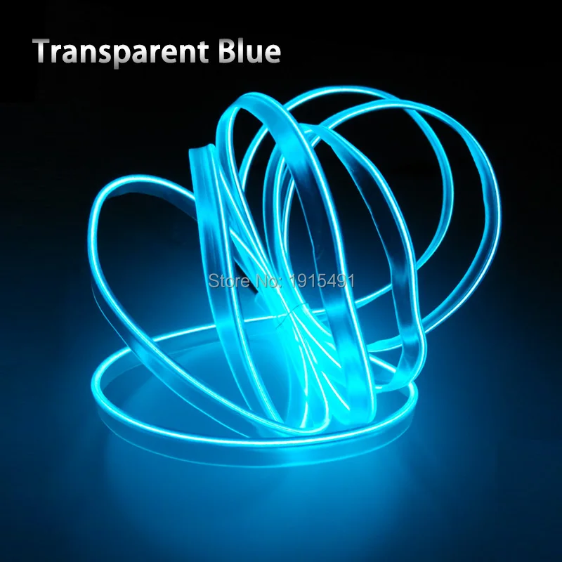 Tiras de Led néon flexível el wire rope Powered By : 2-aa Batteries(not Included)