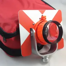 Новая красная Одиночная призма с сумкой для общей станции