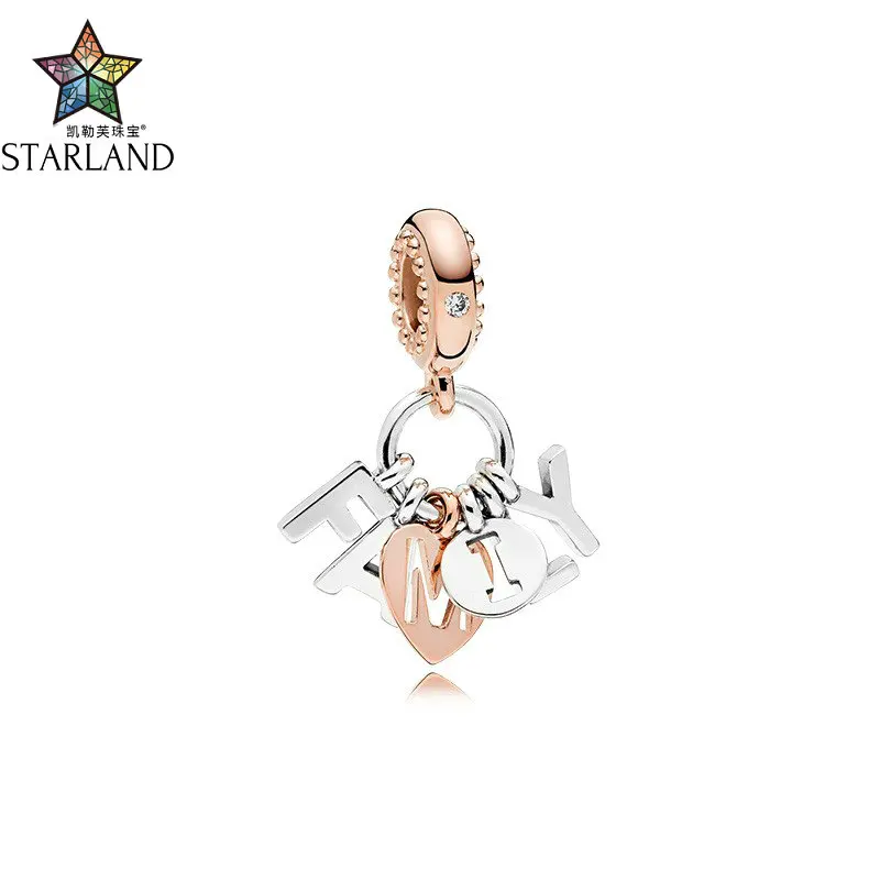 

XIINHUI NEW Arrival 100% 925 Sterling Silver Charm Family Dangle Charms Pendant Bead For Women Bracelet Original Jewelry Gifts