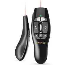 Lefant F8 портативный 2,4 ГГц беспроводной ведущий с красным лазером для PowerPointer Презентация пульт дистанционного управления воздушная Летающая мышь