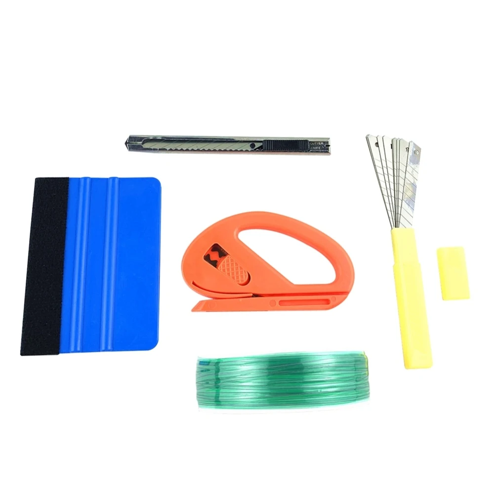 

5M Car Body Cutting Design Line Tape Cutting With Felt Squeegee Vinyl Tool Car Styling Sticker Wrapping Tools