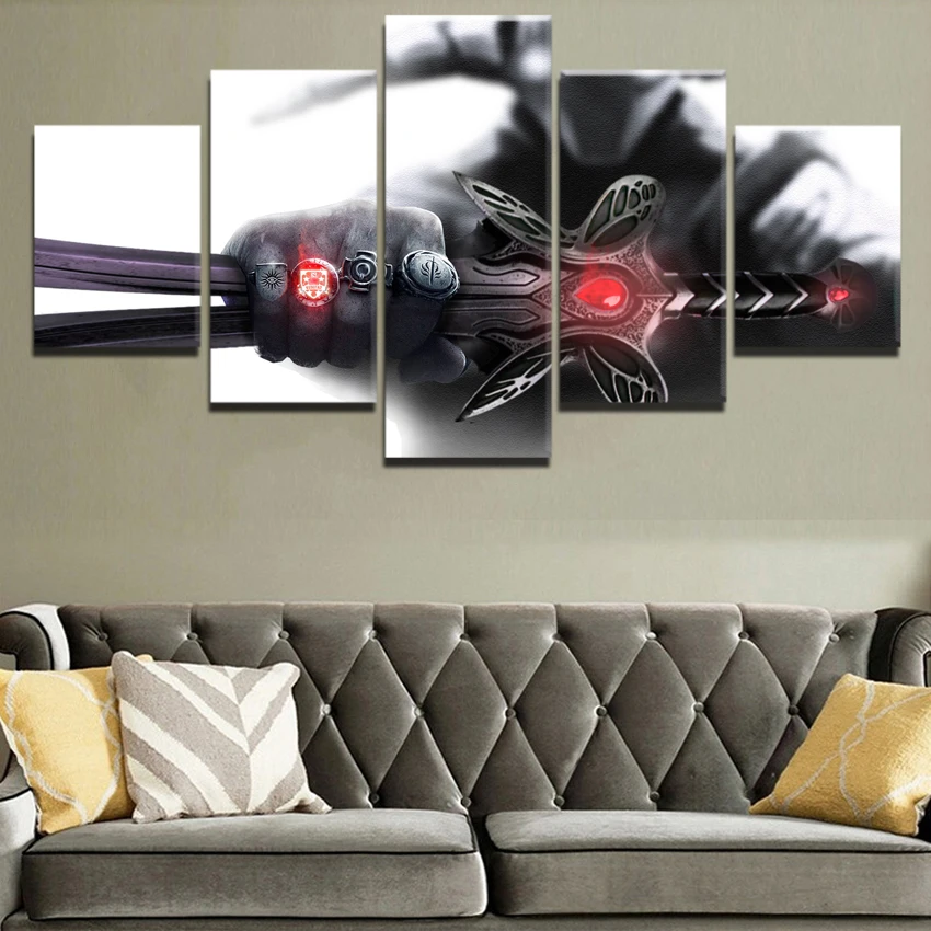 5 Pieces DotA 2 Sven Modern Home Decorative Wall Canvas Picture Art HD Print Game Unique Painting O