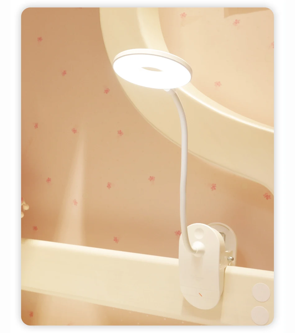 

3 Levels USB Led Table Lamp LED Desk Lamp Touch on/off Switch Clip Light Eye Protection Dimmable Desk Light Rechargeable