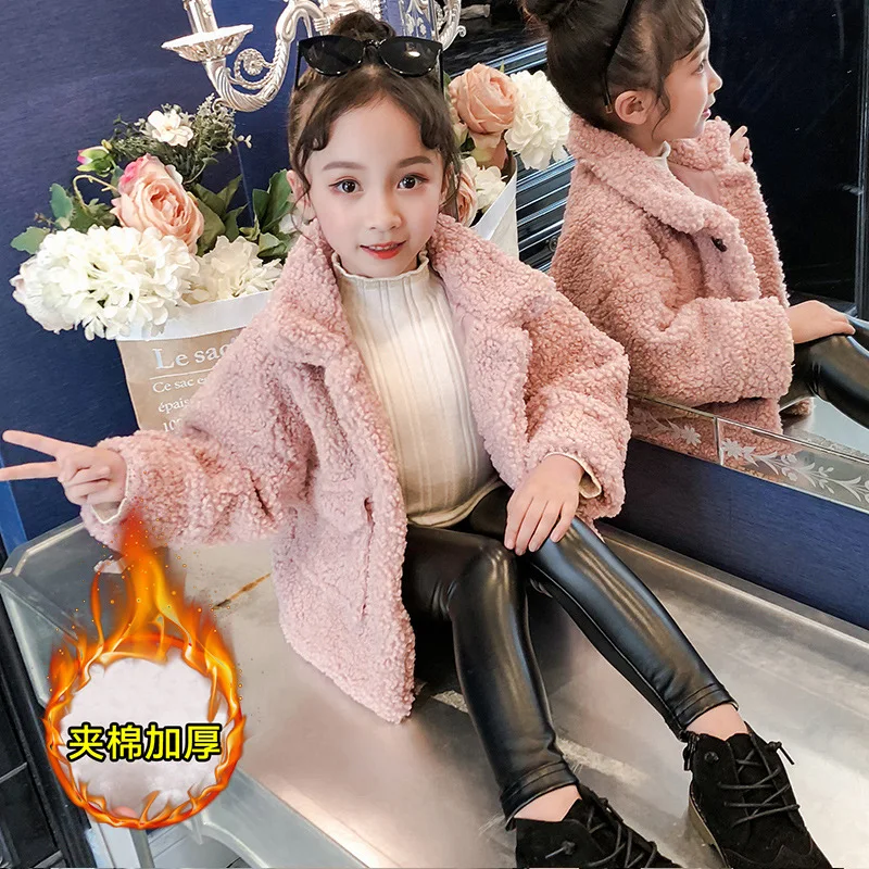 

winter girls jackets and coats 2018 faux fur warm 3 years old age 10