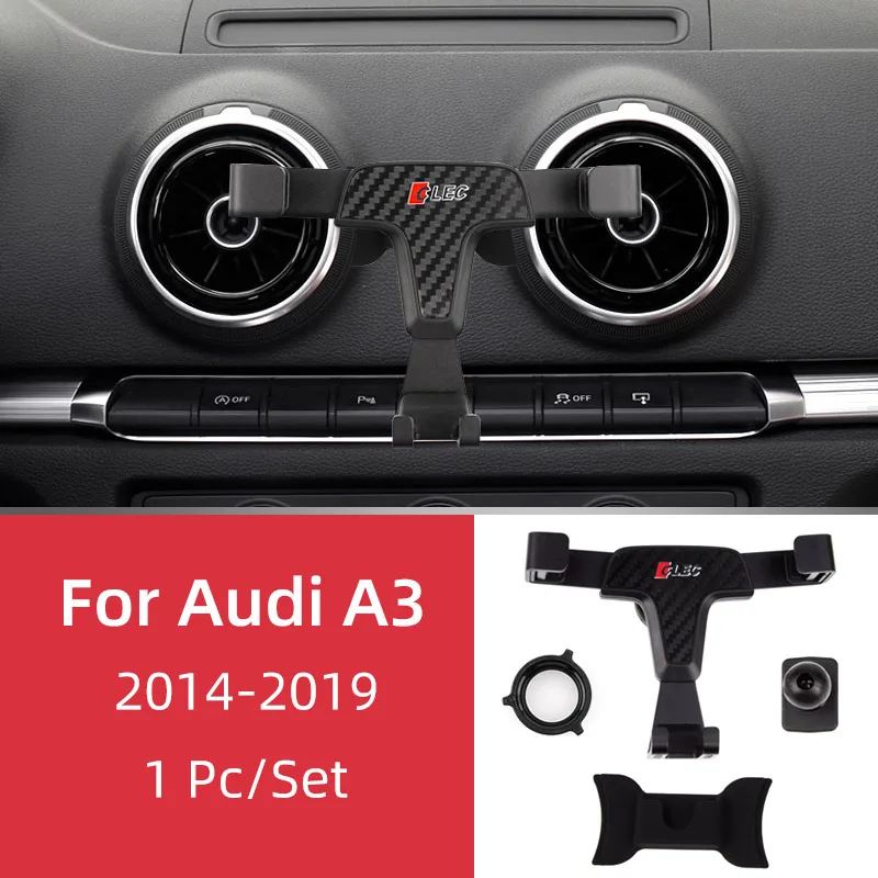 Pour Audi A3 8V A4 B9 A5 A6 C7 Q3 Q5 Sportback Cellule support smartphone  voiture téléphone Support de Voiture De accesoire Téléphone iphone velo  Portable Accessoires phone holder car - AliExpress