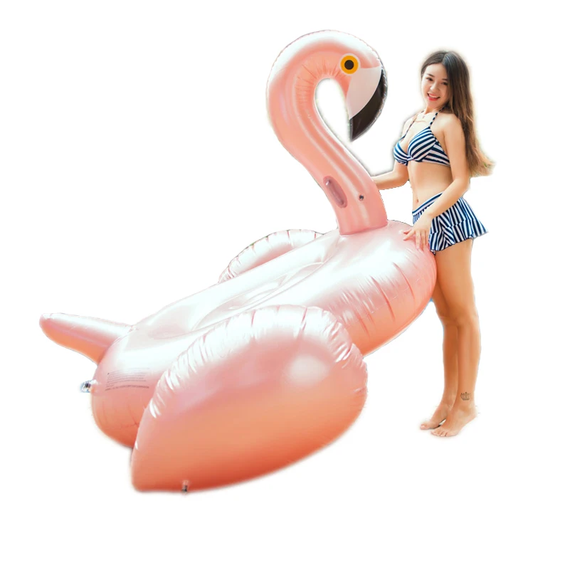 

YUYU 190CM Rose gold Inflatable Flamingo Pool Float flamingo inflatable Swimming Pool Tube pool flamingo Swim Ring Pool toys