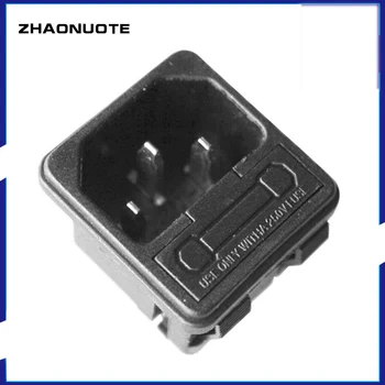 

5pcs Black AC Power Electrical Socket with Fuse Holder Combo For Cabinet Computer 10A