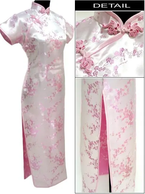 Горячая Распродажа, китайское женское сатиновое платье Чонг-сам, длинное платье Ципао, костюм плюс размера S M L XL XXL XXXL 4XL 5XL 6XL J3087