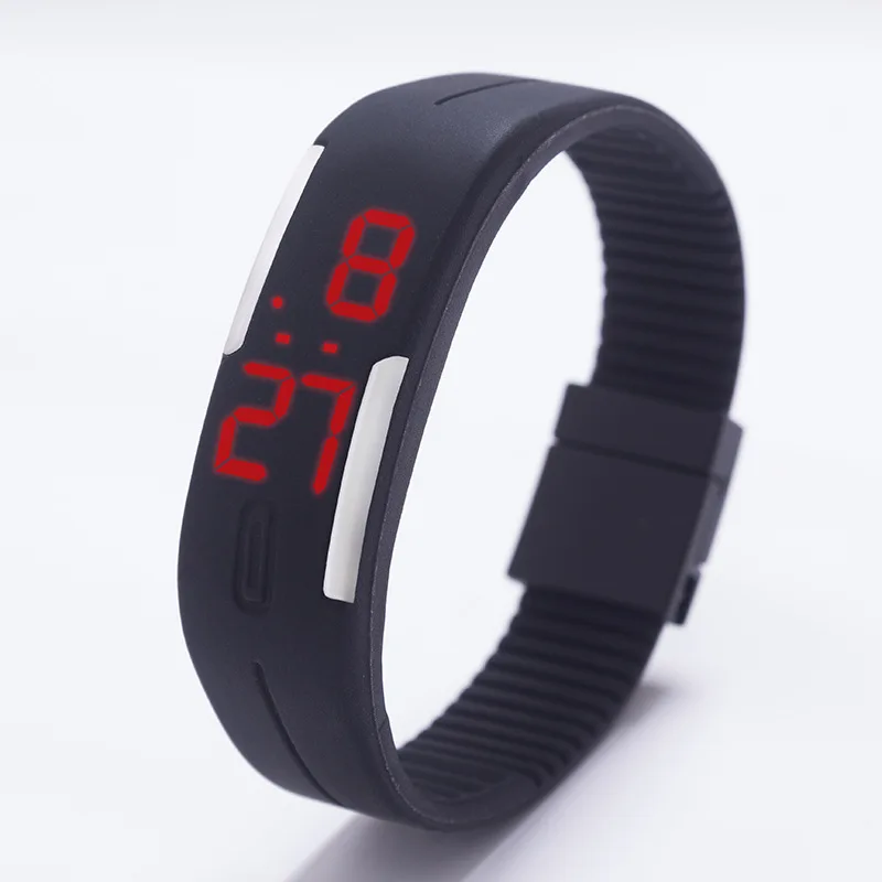 

LED kids Watches Date Bracelet Digital Sports Wristwatch for student Sport Watch Candy Color Men's Women's Watch Rubber