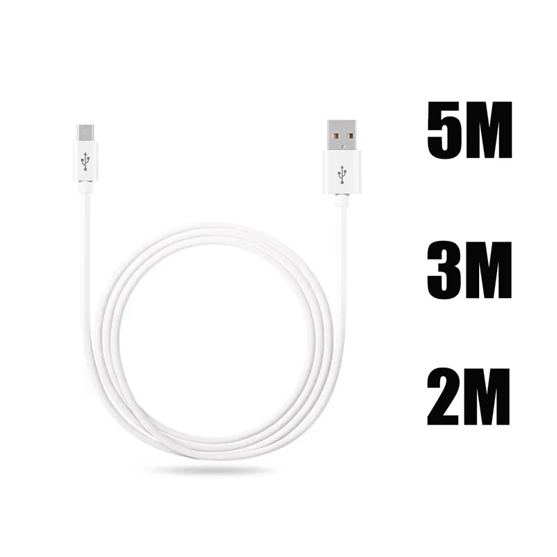 2, 3, 5 метров, кабель Micro Usb для samsung Galaxy A3, A5, A7, J3, J5, J7, USB кабель для зарядного устройства, кабель для передачи данных, зарядный разъем для телефона - Цвет: Арбузно-красный