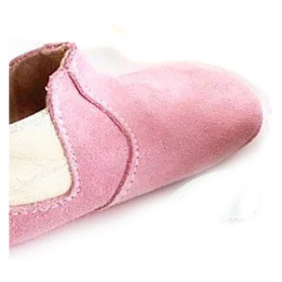 Модные детские сапоги для осень/зима детская обувь девочек Теплые детские пинетки детские мокасины; первые шаги мальчиков schoenen - Цвет: Suede pink