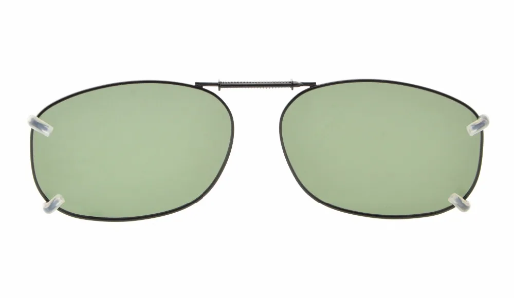 C89 Eyekepper металла Рамки обода поляризованные линзы клип на Солнцезащитные очки для женщин 54x37 мм