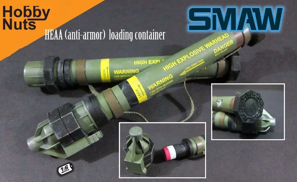 1/6 Оружейная модель зеленого SMAW MK153 ракетная установка для 1" экшн-аксессуары для корректировки фигуры