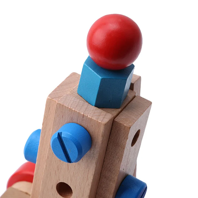 31 капсула сборные гайки строительные блоки автомобиля деревянные развивающие игрушки гайка и винт для детей разборка Сменные