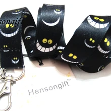 Hensongift Мальчики кот ключ талреп ID бейдж держатели мультфильм улыбка лицо телефон шейный ремень