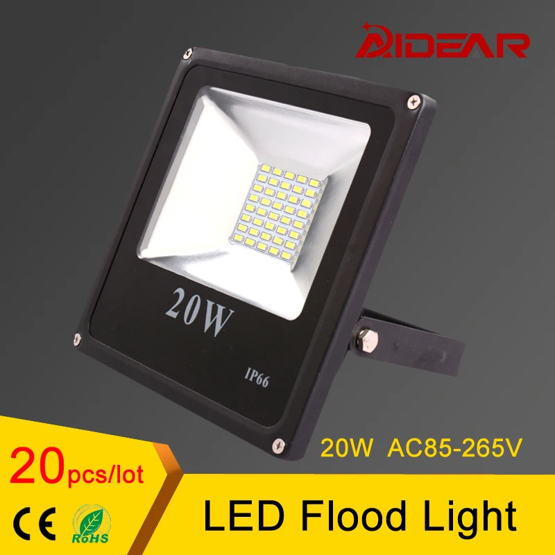 Светодиодный прожектор 20 Вт 110 В 220 SMD5730 Ip65 водонепроницаемый ярд садовое