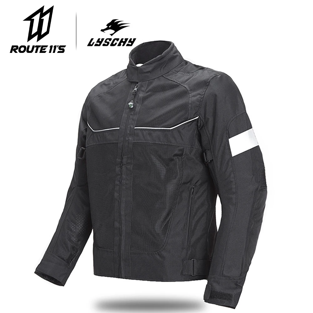 

LYSCHY Motorcycle Jacket Motorbike Riding Jacket Breathable Motorcycle Full Body Protective Gear Moto Cross Summer Moto Clothing