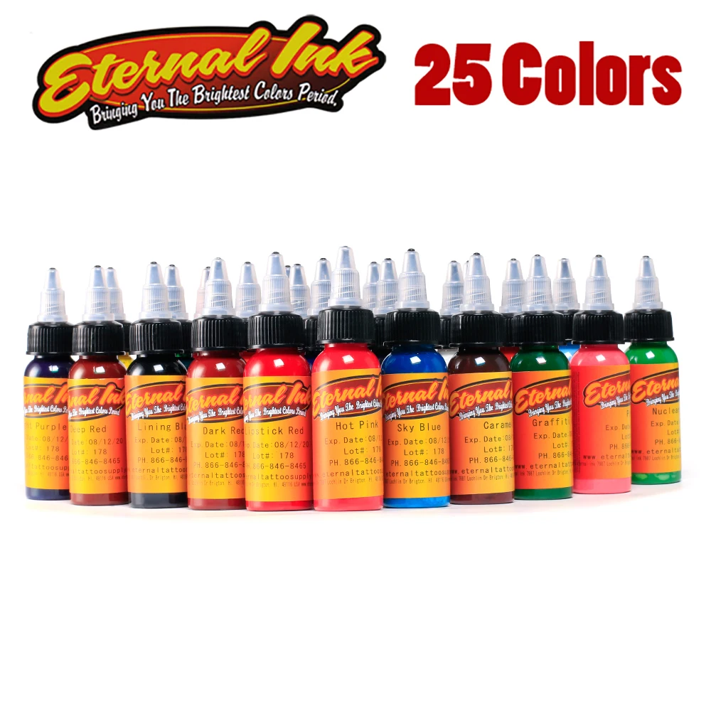 

25Pcs/Lot Microblading Tattoo Ink Set Permanent Makeup Pigment 30ml Ink for Body Tattoo Painting Tattoo & Body Art Ink