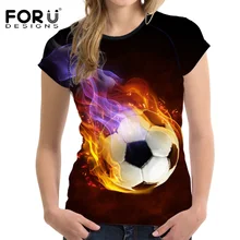 FORUDESIGNS/ модная летняя футболка для женщин, женская одежда Милая футболка, рубашки, женская футболка с коротким рукавом, большие размеры