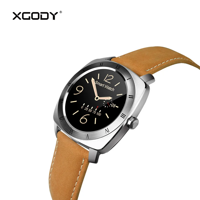 

XGODY DM88 Fashion Smart Wristwatch Men for iOS Android Sleep Tracker Heart Rate Monitor Smart Watch Reloj Waterproof Bluetooth