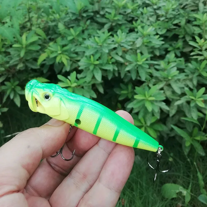 

SEALURER Popper Fishing Lure 9cm 13g Topwater Floathing Wobbler Pesca Hard Bait Plastic Crankbait 5 colors Available 1pcs/lot