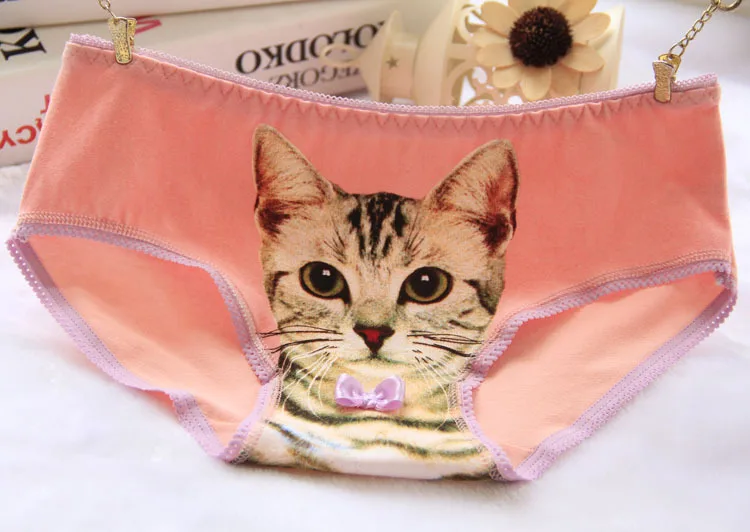 Girls Cat Panties Kids Cotton Underwear Teenage Panties For 12-20Y Casual Children Underwear Female Brief Culotte Femme