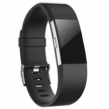 Замена ремешок для часов для браслета FitBit Charge 2 силиконовый спортивный браслет Ремень Замена браслета маленький большой