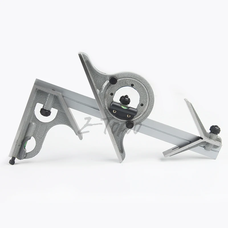 Yongfer Combination Square Set with Protractor-Stainless Steel Universal Bevel 180 Degree Angle Combination Square Protractor Ruler Set Woodworking Square Carpenter Square Yongfer Combination Square Set with Protractor-Stainless Steel Universal Bevel 180 Degree Angle Combination Square Protractor Ruler Set Woodworking Square Carpenter Square