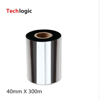 

40*300 Strengthened Wax Ribbon 40mm X 300m Black Ink Ribbons 40mmX300mm Barcode Label Printer Wax Ribbons