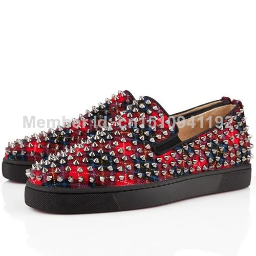 Free shipping discount prices. Red Bottom Men Shoes Roller-Boat Men's Flat Tartan Sneakers Red/Black EU41-46 | Обувь
