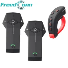 1 шт. Дистанционное управление только + 2 шт. мотоциклетный шлем bluetooth гарнитура устройства с fm и мягкой Mic для интегрального шлем