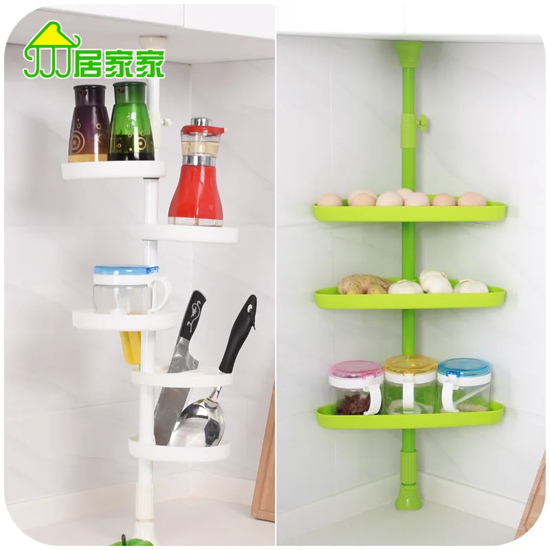 Kitchen cabinets upright multi shelf storage rack turret cruet debris