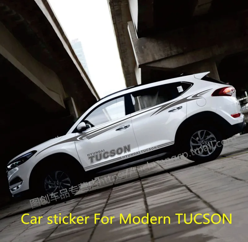 

Наклейки на автомобиль TUCSON для Hyundai, современные модифицированные креативные декоративные цветные наклейки с изображением цветов на корпус TUCSON