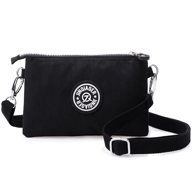 نساء رسول أكياس النايلون الإناث عملة محفظة سحاب محفظة مخلب حقيبة الهاتف المحمول حقيبة crossbody الكتف wristlets