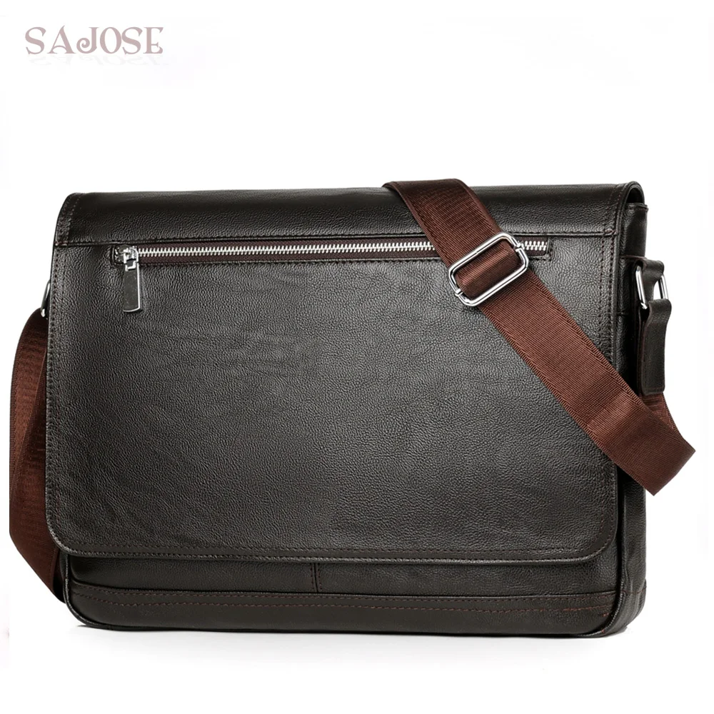 

Casual briefcase high quality corssbody bag for men handbag 14 inch laptop shoulder bag new brand men bag messenger male bag
