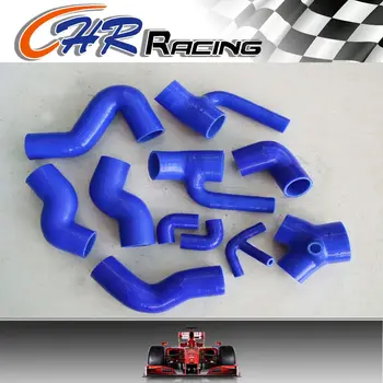 

BLACK 12PCS SILICONE BOOST HOSE FOR AUDI S4/A6 B5 2.7L BI-TURBO 1997-2001