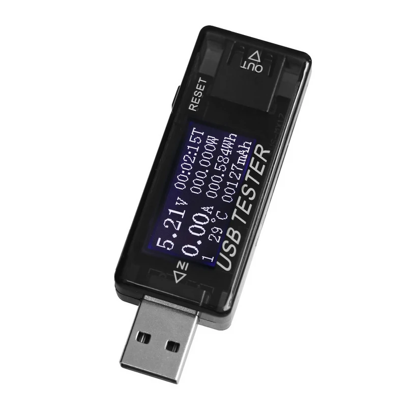 USB батарея тестер цифровой измеритель тока Напряжение Емкость тестер ток светодиодный зарядное устройство USB Тестер
