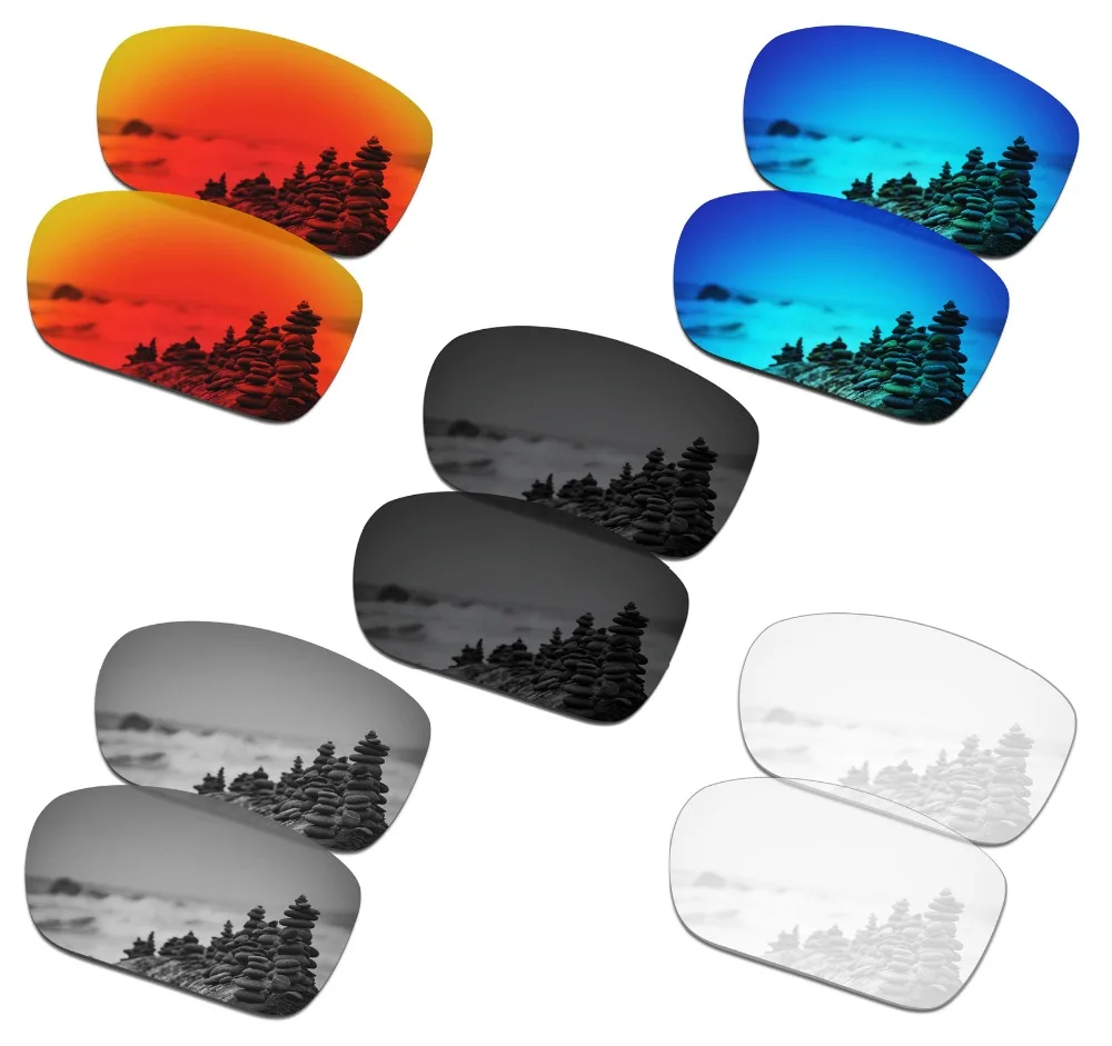 

SmartVLT 5 Pairs Polarized Sunglasses Replacement Lenses for Turbine - 5 Colors