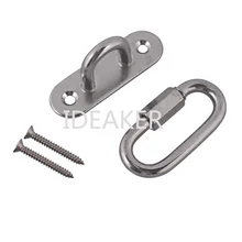 M8 потолок крюк гамак качели крюк многофункциональный и M8 Быстрый звено цепи карабин с саморезы для качалками гамак