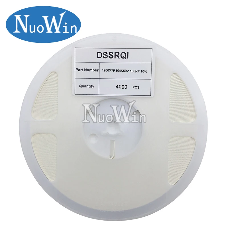 

4000pcs 1206 SMD Chip Multilayer Ceramic Capacitor 0.5pF - 100uF 10pF 100pF 1nF 10nF 15nF 100nF 0.1uF 1uF 2.2uF 4.7uF 10uF 47uF