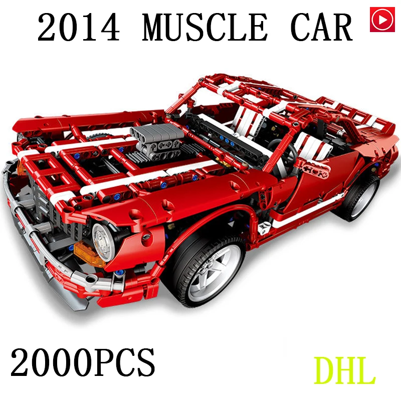Legoed Technic Series The 2014 Muscle Car Furious scale Dodge Toys Cars Models Legoing Building Block Boy Christmas Gift LepinS