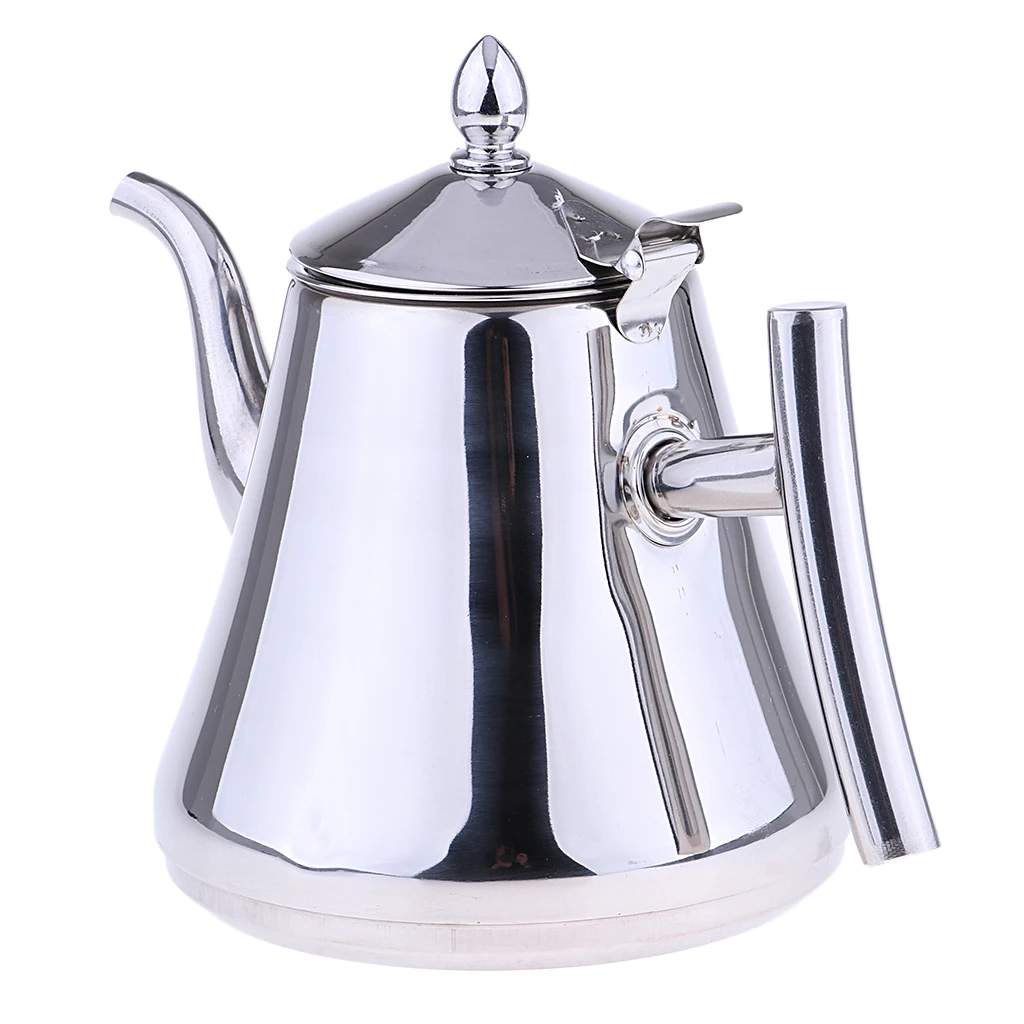 Polished Stainless Steel Kettle Teapot Gooseneck Coffee Tea Kettle 1.5L 2.0L with Filter for Home or Outdoor Use