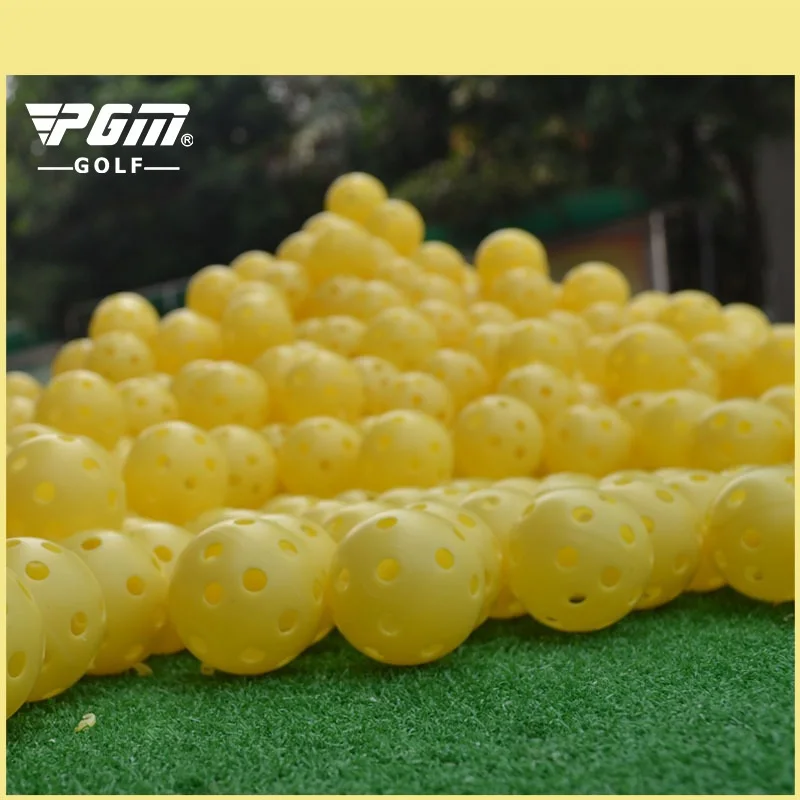 

Pgm 5pcs Yellow Plastic Golf Ball Airflow Hollow Indoor Practice Ball Golf Accessories Sports Training Tennis Accesory D0715