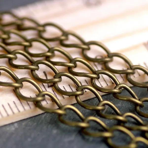 

Free shipping!!!!100M/lot Bronze Tone Plated Link Chains 6x3mm